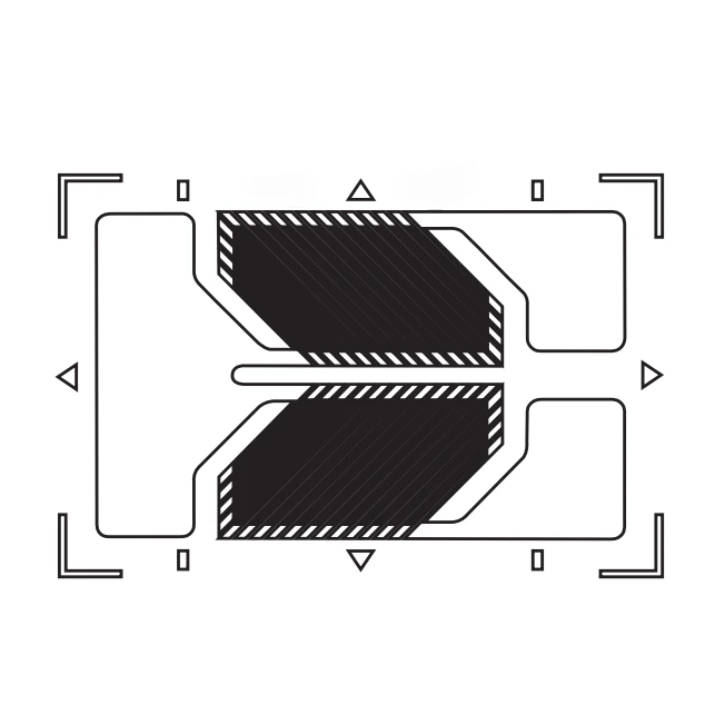 Right Angle Foil Resistance Shear Beam Strain Gauge HA series